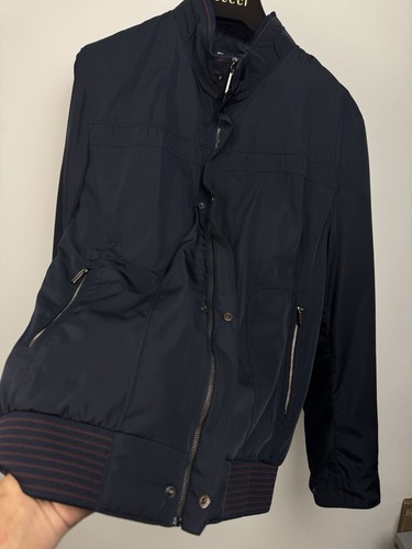 Giacca a vento uomo Zilli Harrington bomber blu navy taglia M perfette condizioni - Foto 7 di 13