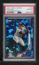 2020 Topps Chrome Sapphire Edition Isan Diaz #278 PSA 10 GEM MT 0z3d