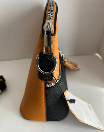 Amy Miller Crossbody Bag with Tassels, Light Brown/Black, New with tag - Picture 5 of 8
