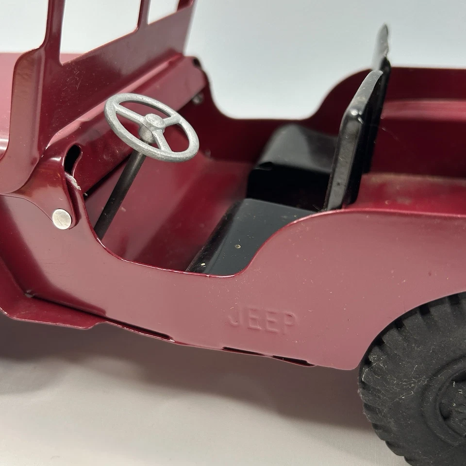 定制压钢外观红色威利吉普卡车 21 世纪 — 第 4/4 张图片