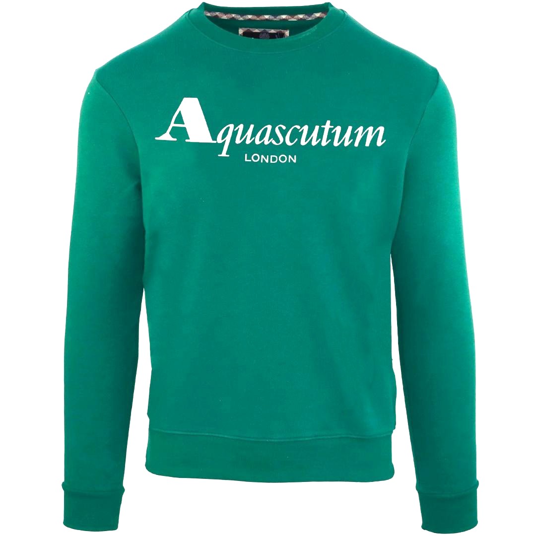 Зеленая толстовка с логотипом Aquascutum Bold London 20590₽