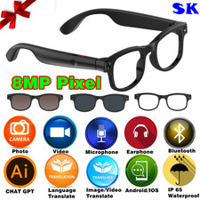 Smart Glasses AI Bluetooth Glasses with Translation for Men & Woman Travel