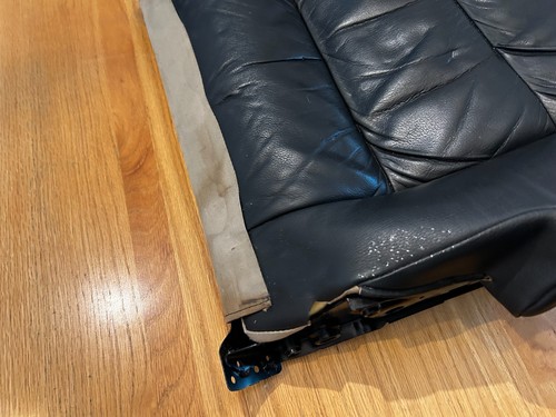 03-10 PORSCHE CAYENNE BLACK DRIVER SEAT LOWER LEATHER/ FOAM/ SEAT CUSHION - Picture 11 of 12