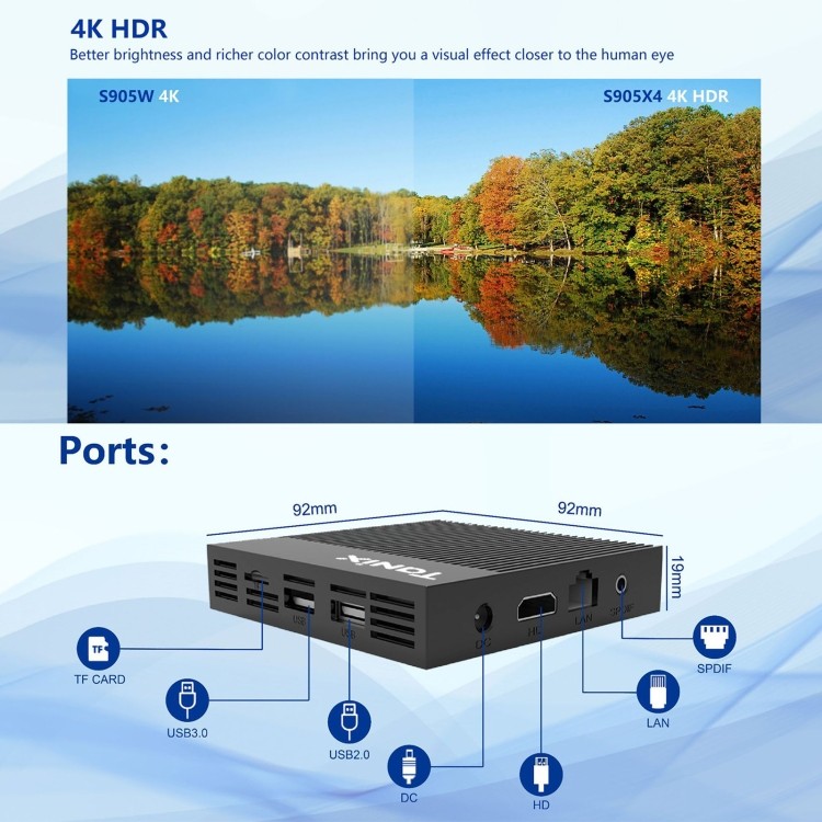 Tanix X4 Smart TV Box Android 11 foto 5