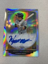 2013 Bowman Chrome Prospect Auto Wyatt Mathisen 414/500