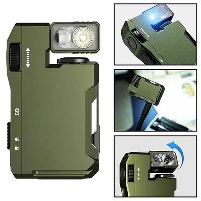 MARKENLOS Aufladbar G5 Wiederaufladbare EDC Taschenlampe 400 Lumen Dual Lichtquellen Blitz