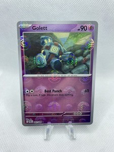 2025 Pokemon SV Black Bolt Golett Reverse Holo Master Ball Common #042/086