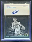 2020-21 Panini Noir Lauri Markkanen Auto Autograph Black and White #/99 Bulls
