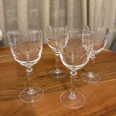 4 Gläser d'Arques LEONARDO DAMPIERRE Weingläser Weißweingläser H 14.5 D 5.5