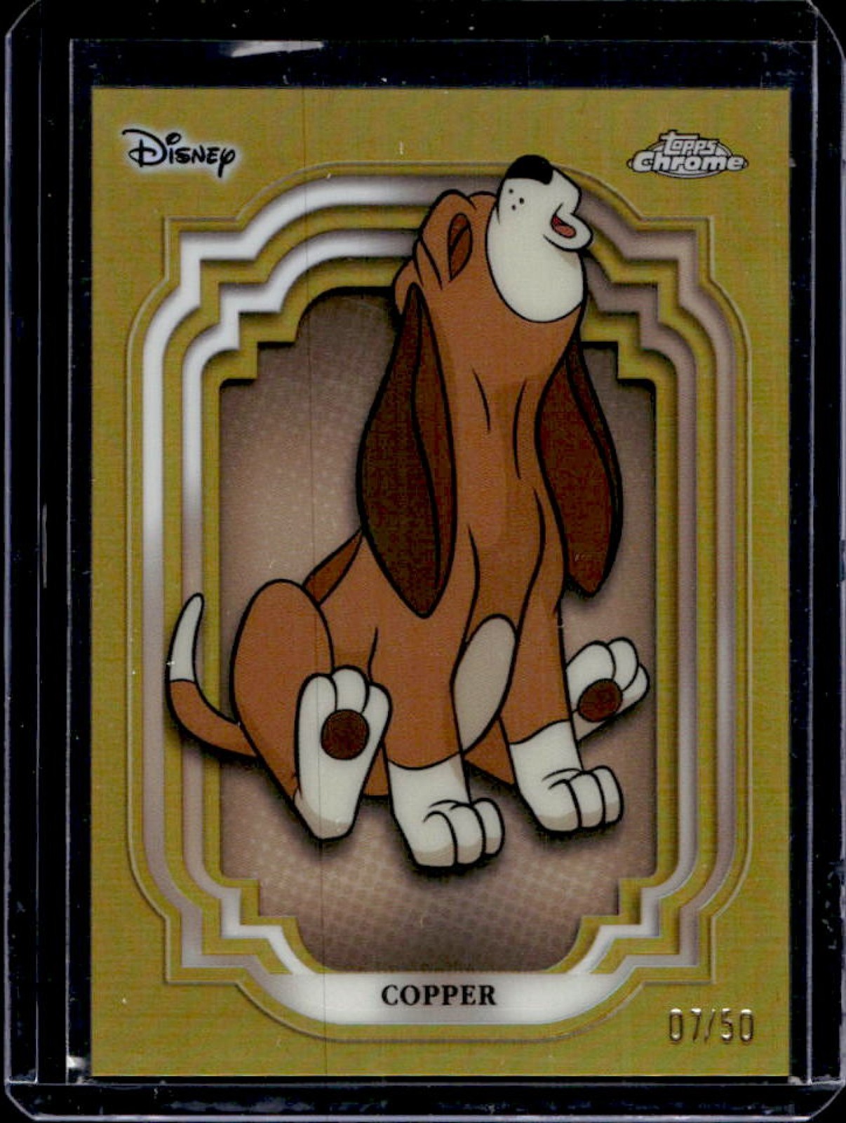 2024 Topps Chrome Disney Copper Gold Refractor #7/50