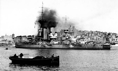 British Royal Navy Battleship Hms Iron Duke Shipping Naval Old Photo