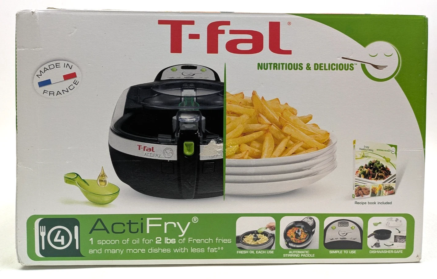 T-fal ActiFry Original Air Fryer FZ700251 1400W 2.2lb Food Capacity ~ NEW SEALED
Opens in a new wind
