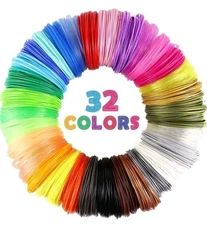 5 PACKS of 32 Colors 3D Pen PLA Filament Refills 10' Each 320' TOTAL: 1600 Feet