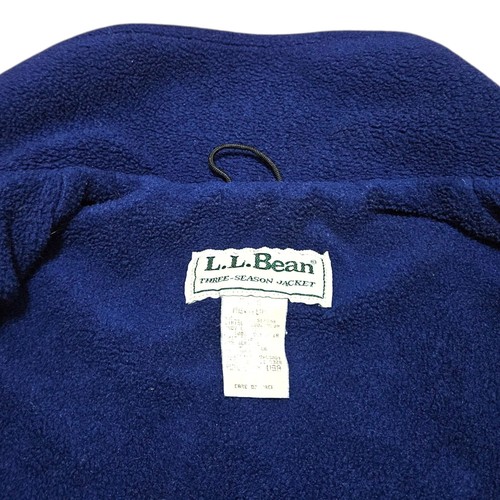 Vtg L.L. Bean Three-Season Bomber Jacket Mens M Green Fleece Lined Full-Zip USA - Picture 10 of 20