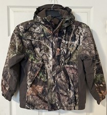 Field  Stream Youth Boys Hunting Camo Mossy Oak Hooded Jacket Size M MD