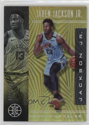2019 Panini Illusions Trophy Collection Yellow 143/149 Jaren Jackson Jr #100 l5w