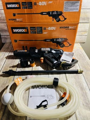 #ad Worx Hydroshot Portable Power Cleaner WG644.9 Tool Only Bonus TurboNozzle WA4037 $139.00