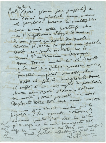 Bella lettera autografa Giacomo Puccini, triste a Torre del Lago - Imagen 2 de 4
