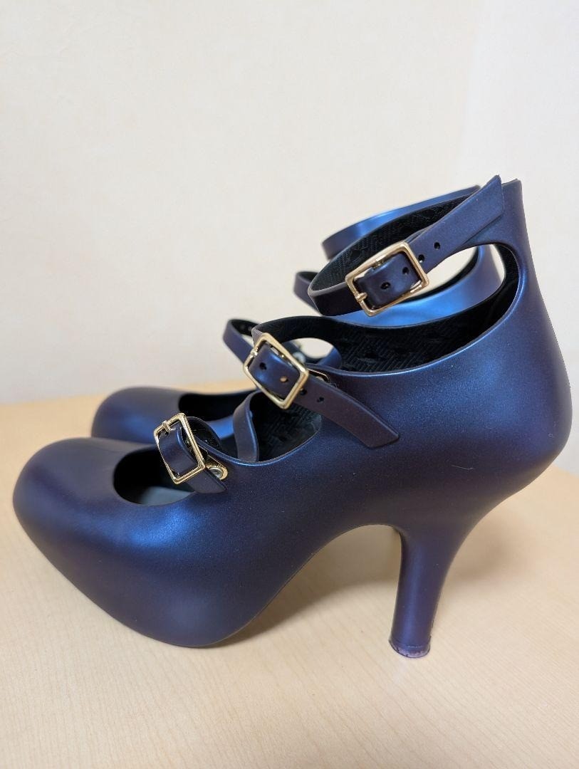 【極美品】Vivienne Westwood melissa 24cm Vivienne Westwood Melissa Dark Purple High Heels Pumps