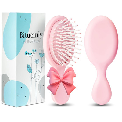 Mini Hair Brush, Detangling Hairbrush for Dry and Wet Hair, Small Size Travel De