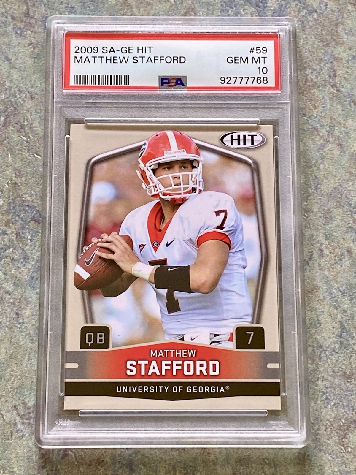 Matthew Stafford SA-GE Hit #59 Base