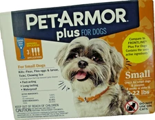 PetArmor Plus For Small Dogs 5-22 Pounds 3 Month Supply New