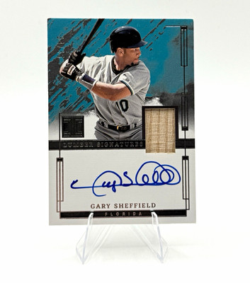 2024 Impeccable Lumber Signatures Gary Sheffield Auto Relic /35 GAME USED BAT
