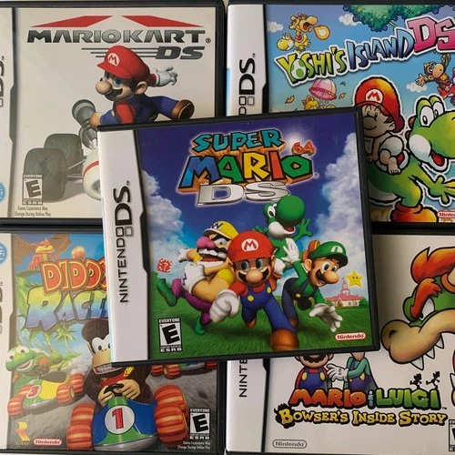 Various Authentic Mario Nintendo DS Games Inside Mario's Universe Genuine