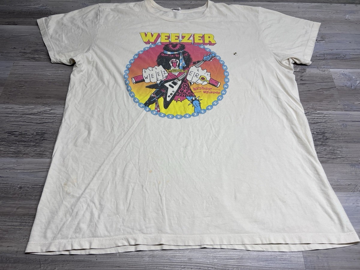 Weezer T-Shirt Adult 2XL Retro Faded Westside Weirdos Band Music 