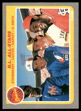 Darryl Strawberry  Gary Carter  Steve Garvey  Ozzie Smith 1985 Fleer #631