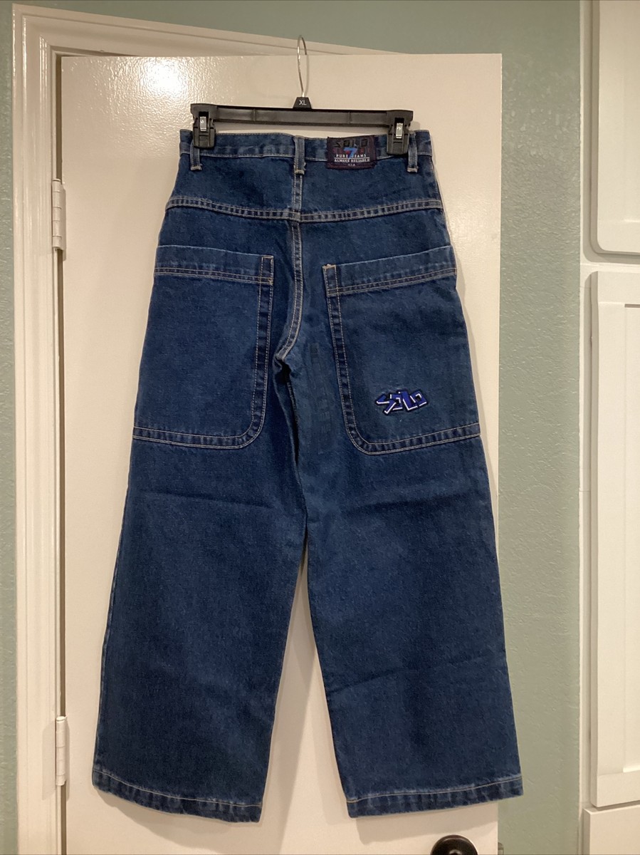 Vintage 90s Solo Semore Jr Denim Jeans 11/12 youth USA Made Baggy