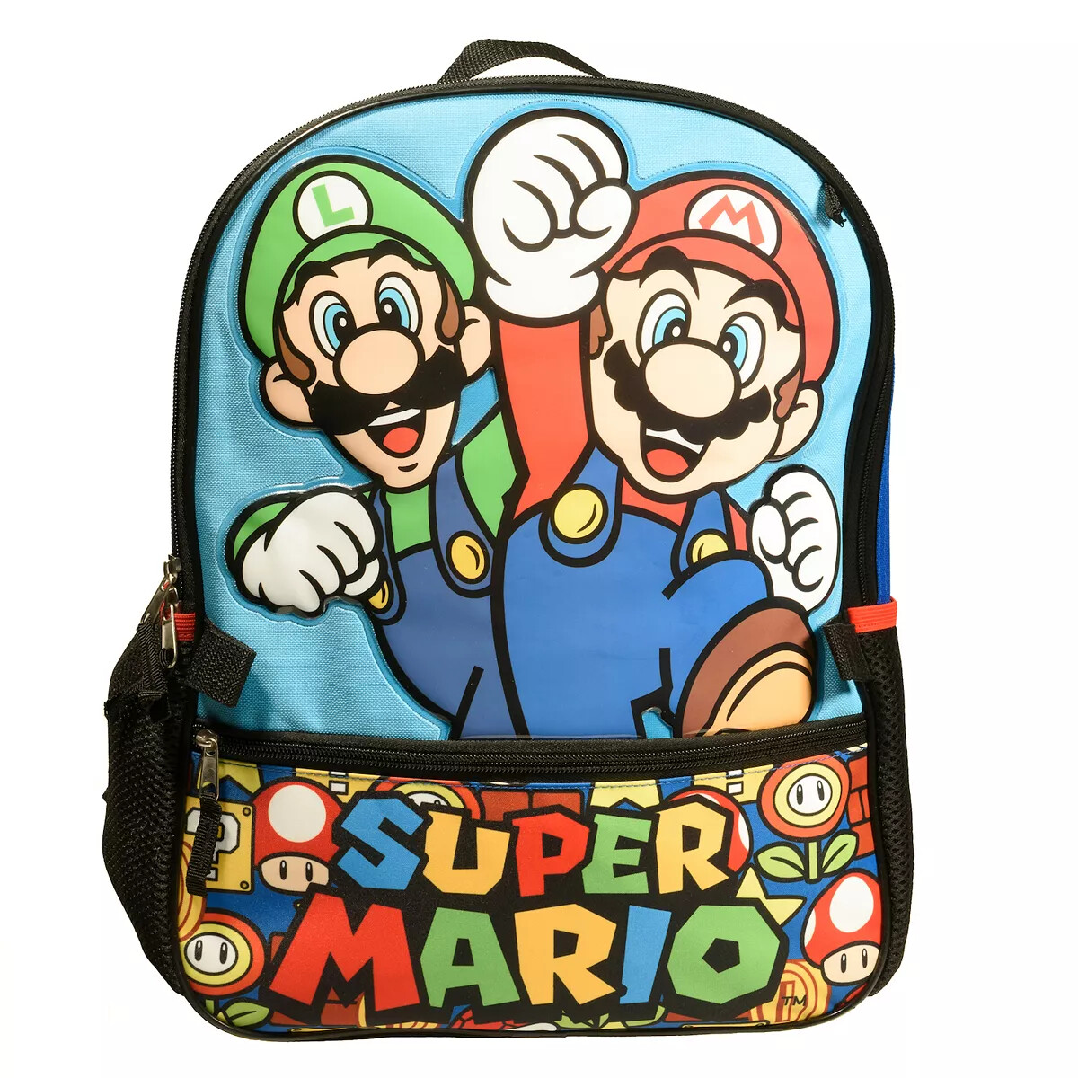 New Nintendo Super Mario 5-Piece Backpack & Lunch Bag Set | eBay