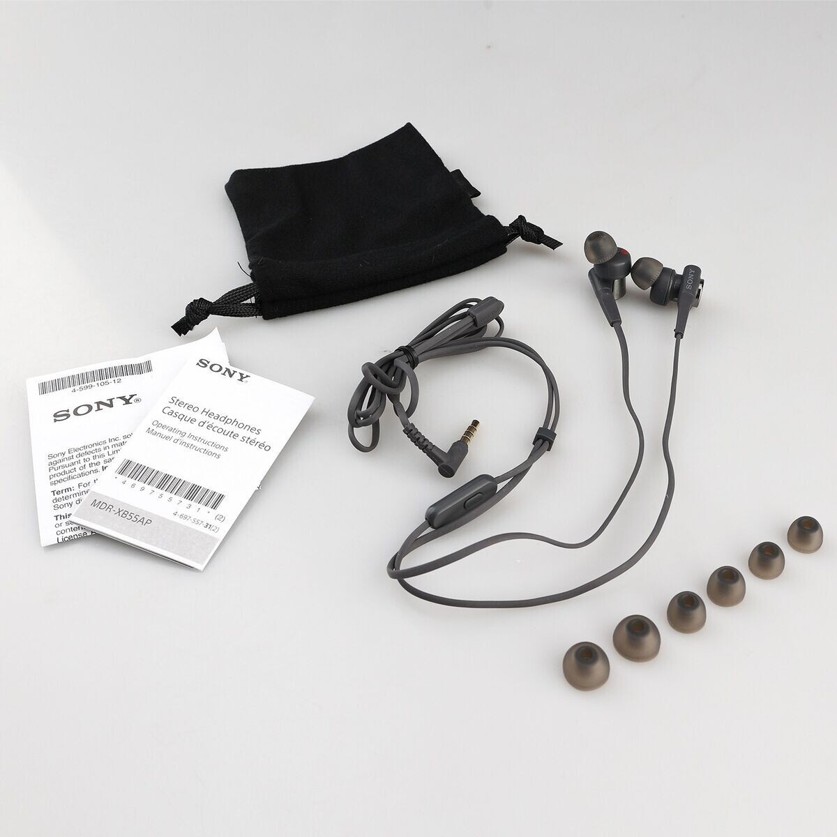 Sony MDR-XB55AP Black Extra Bass In-Ear Headphones - New from