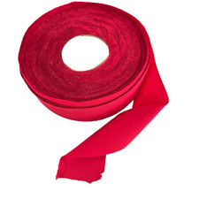 Vintage Red Satin Bias Binding Roll Many Metres 3.5cm Sewing Craft Ribbon
