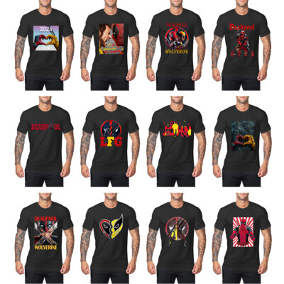 Cosplay Deadpool 3 T-Shirts X-Men Wolverine Shirts Superhero Quick Dry Tops Tee
