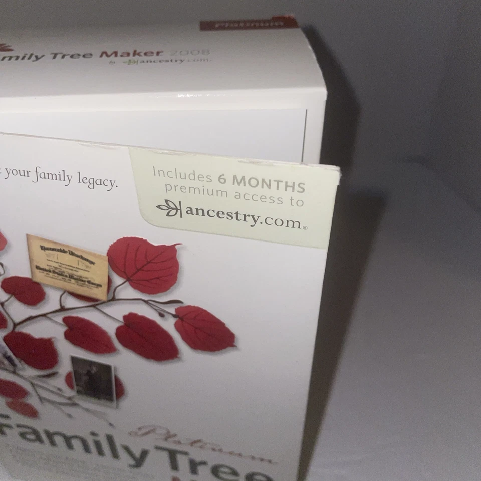 Family Tree Maker Platinum 2008 PC CD-ROM Software Ancestry Genealogy $406Value - Image 2 of 4