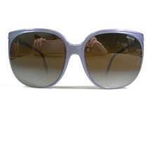 Vintage Cebe Sunglasses Blue Purple Round Frames with Brown Mirrored Lenses