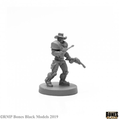JOHN BISHOP, SPACE COWBOY Reaper Miniatures Bones Black REM49032