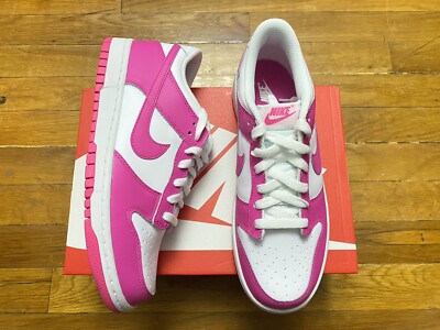 Size 6.5Y / 8W - Nike Dunk Low Laser Fuchsia Barbie Pink GS -  SHIP TODAY