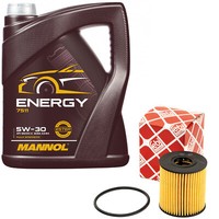 MotoröL Set 5W-30 5 Liter + ÖLfilter 32103 FüR Mini Paceman Cooper R59 E60 R56