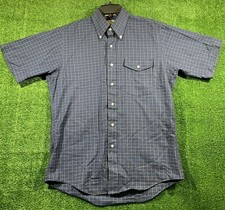 Vintage LL Bean Men’s Plaid Button Down Shirt Made In USA Single Needle Size LG