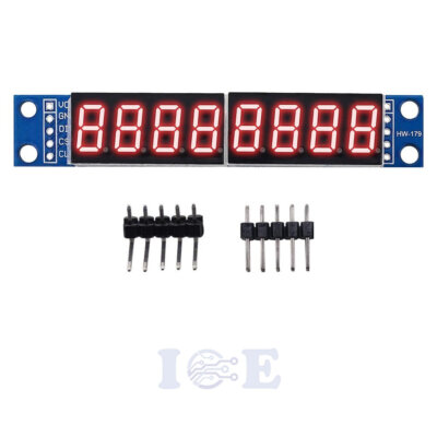 MAX7219 CWG 8-Digit Digital Tube Display TM1638 Control Module Red for Arduino