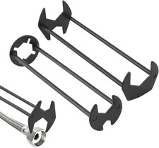 2 PCS 7 Sizes Basin Wrench Set, Plumbers Wrench for under Sink, Faucet Wrench fo