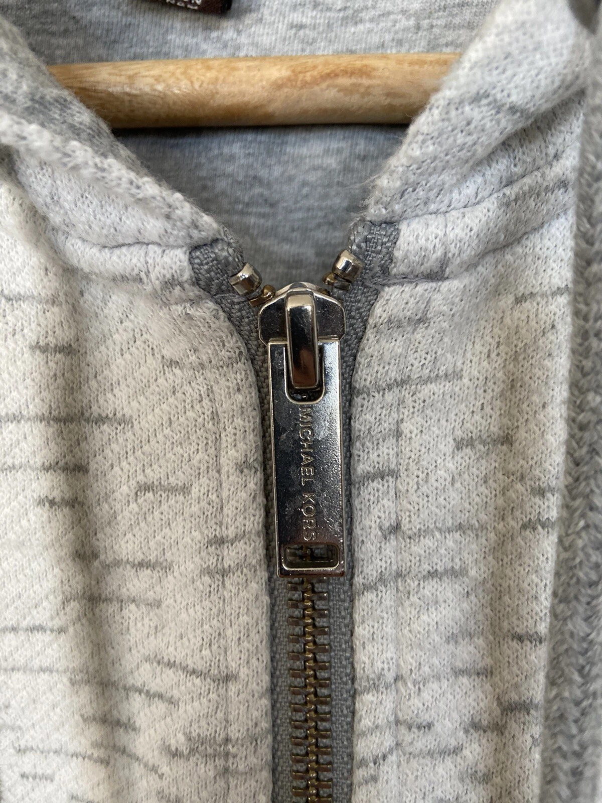 Felpa con cappuccio Michael Kors cerniera intera manica lunga unisex adulti taglia XL GUC