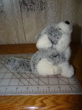 Unipak Wolf Plush realistic Gray White 5" Stuffed Dog SIBERIAN HUSKY