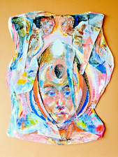 Bruno Ceccobelli Opera Originale Tecnica Mista su Carta – Arte Contemporanea