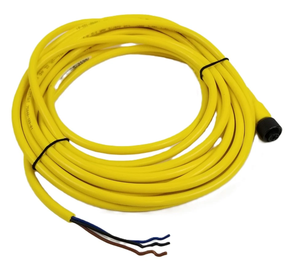 Allen-Bradley 889D-F4AC-5 Cordset 4Pin Female Straight 5m 22AWG Yellow PVC NEW - Image 2 of 4