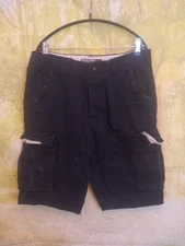 Superdry Cargo Shorts 34 Commodity Edition black . UK men's size Medium W34 L10