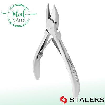 Starke Nagelzange STALEKS Classic NC-63-14, Edelstahl, Klingenlänge 14 mm