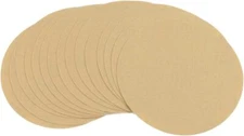 SATC 10 PCS 9 in 0-H Gold Sanding Discs 40 Grit Hook Loop Sandpaper Coarse Grade